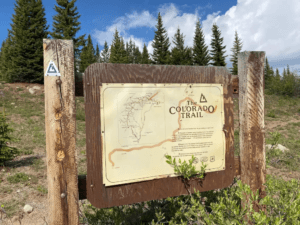 The Colorado Trail sign molas pass