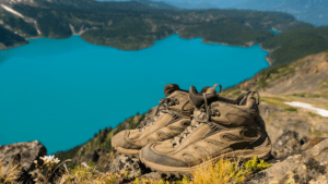 hiking boots by water | how to clean hiking boots